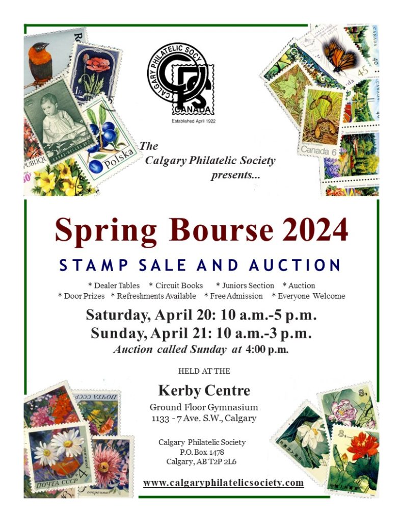 Spring Bourse 2024 Calgary Philatelic Society